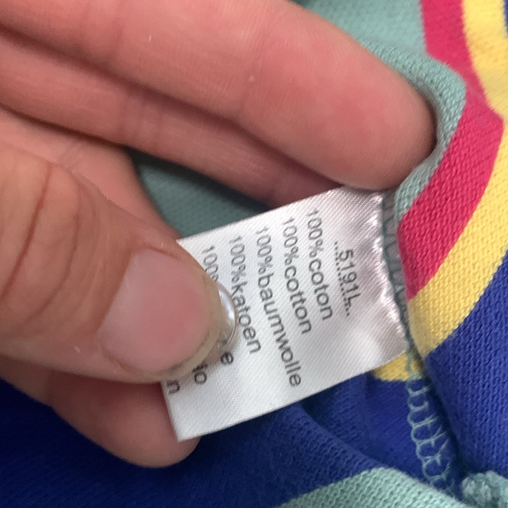 Y2K Lacoste Green Striped Shirt Sleeve Polo Shirt - Picture 8 of 8